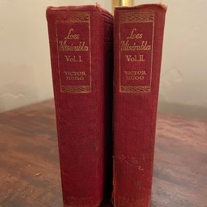Antique Les Miserables volume I and II